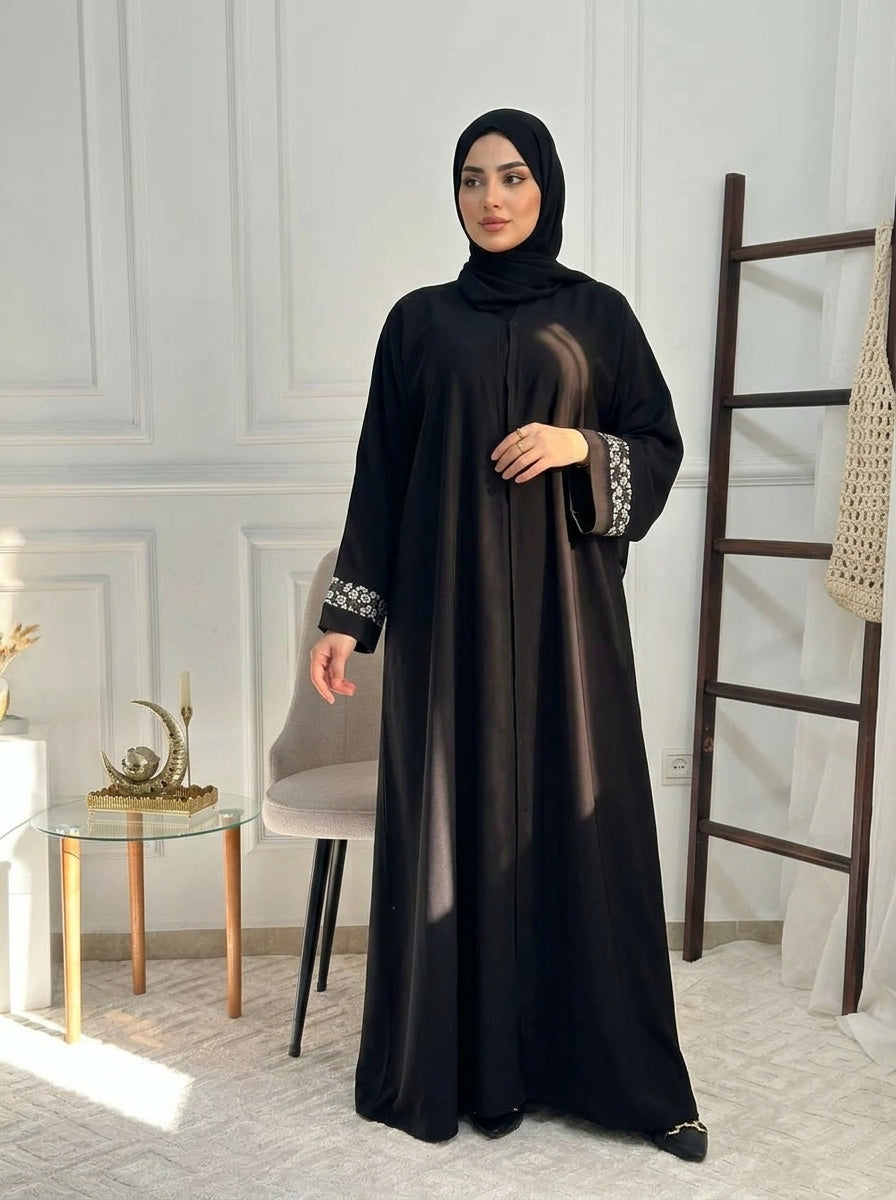 abaya white JASMINE  -  عباية ياسمينة بيضاء